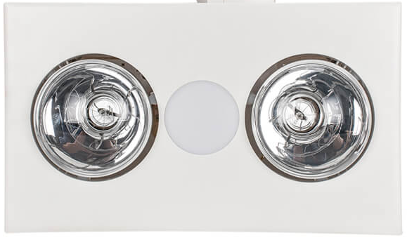 Profile forme LED Tri Colour 2 Heat Fan Light White Combo