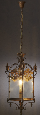 Riems Medium Antique Bronze Three Light Chandelier