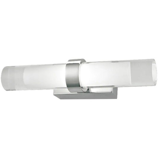 ROME: LED Interior Satin Chrome Tubular Up/Down Wall Light