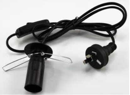 Salt Lamp Holder Flex Switch Plug Kit Black