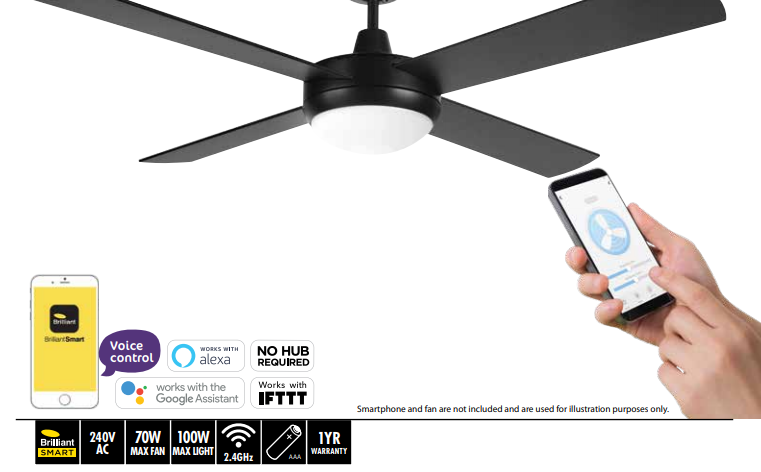 Smart Wifi Ceiling Fan Remote
