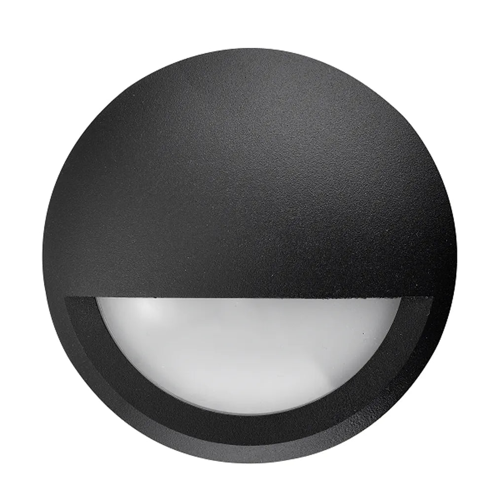 Step Eyelid LED 12v Dc S/M Ss316 Rnd 3000k 1w Ip44 120d (144 Lumens) Od104mm X D50mm Wty 2yr