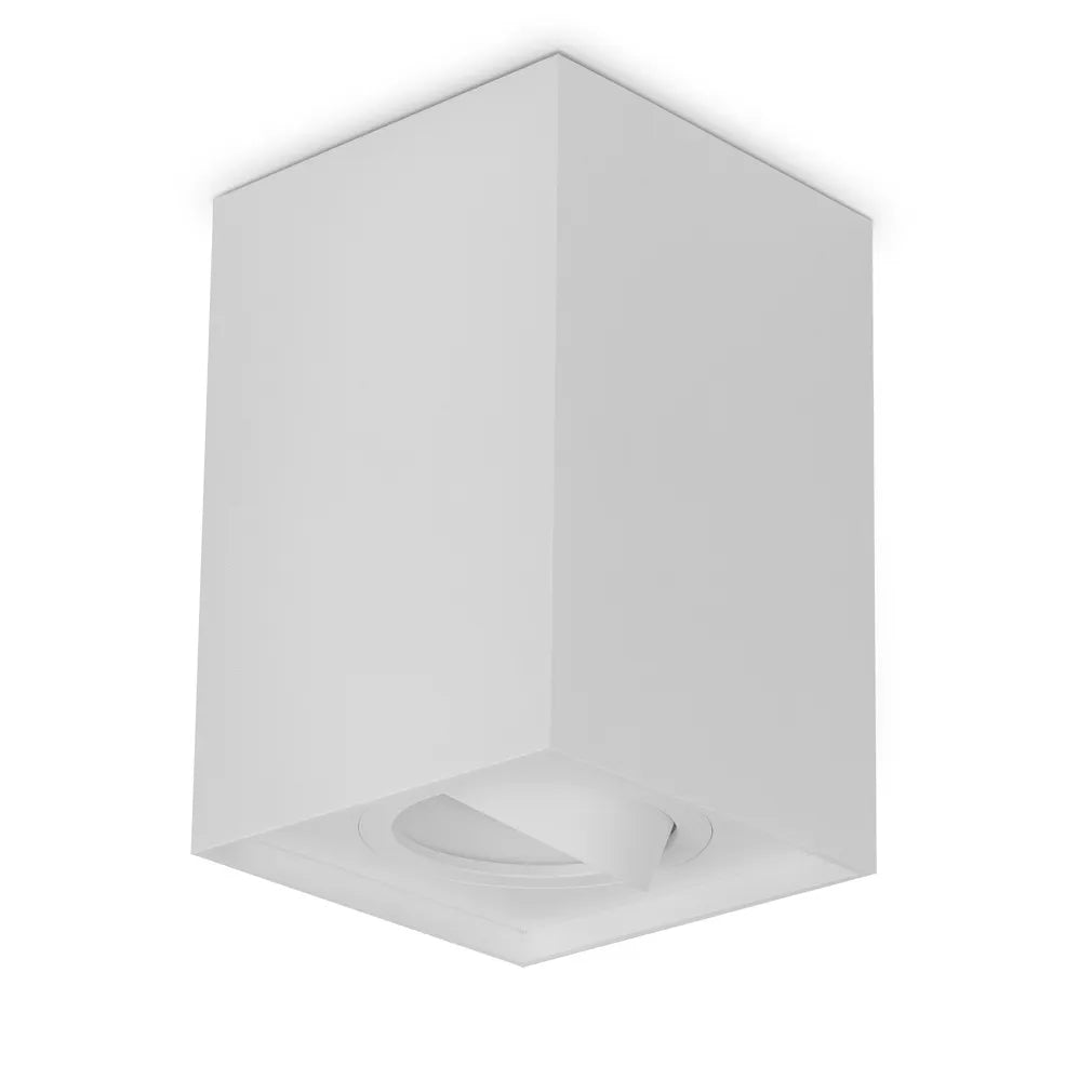 SURFACE: GU10 Square Gimbal Surface Mounted Ceiling Downlights