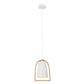 SWING: Ellipse with Wood Frame Pendant Lights