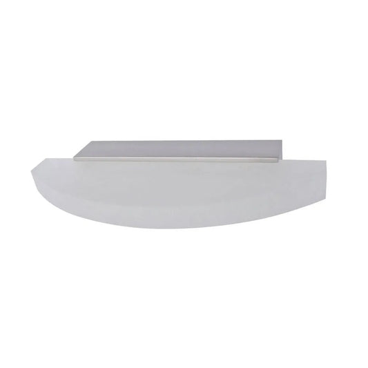 SYDNEY: LED Interior Satin Nickel Curved Frosted Diffuser Wall Light