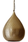 Taipan Brass Perforated Teardrop Pendant Light