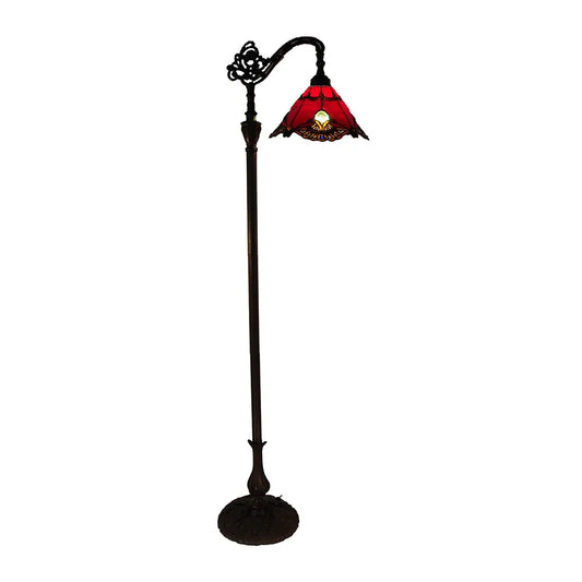 Benita Red Edwardian Floor Lamp