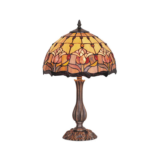 17 Inch Red Tulip Table Lamp