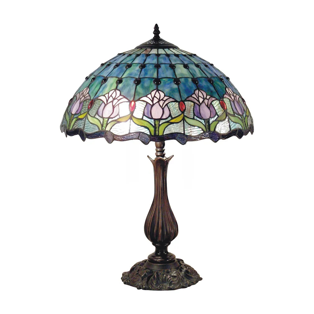 Mauve Tulip Large Table Lamp