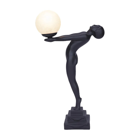 Black Art Deco Lamp Tl-5j/Bk