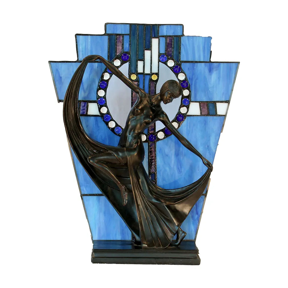 Leadlight Art Deco - Blue