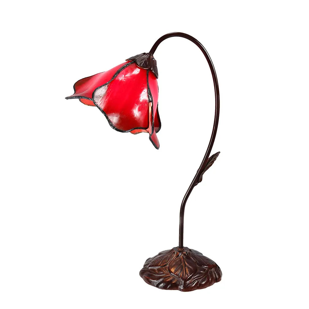 Single Lotus Lamp Red