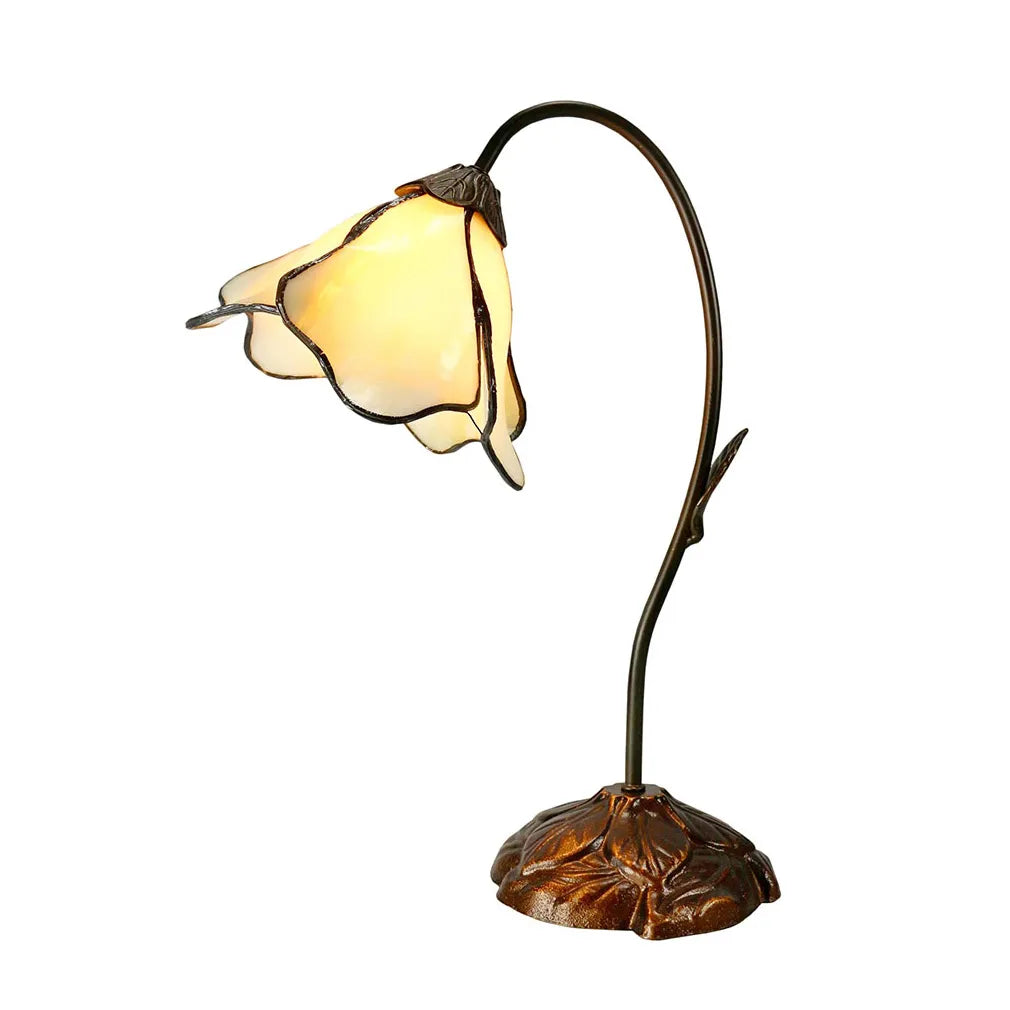 Single Lotus Lamp Beige