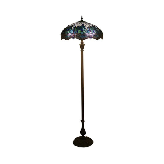 Blue Dragonfly Floor Lamp