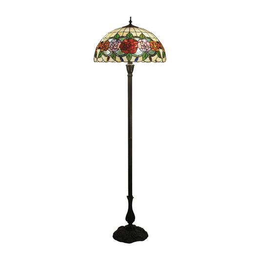 Red Rose Large Floor Lamp