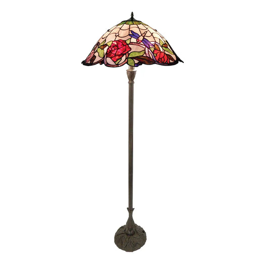 Rose & Dragonfly Floor Lamp