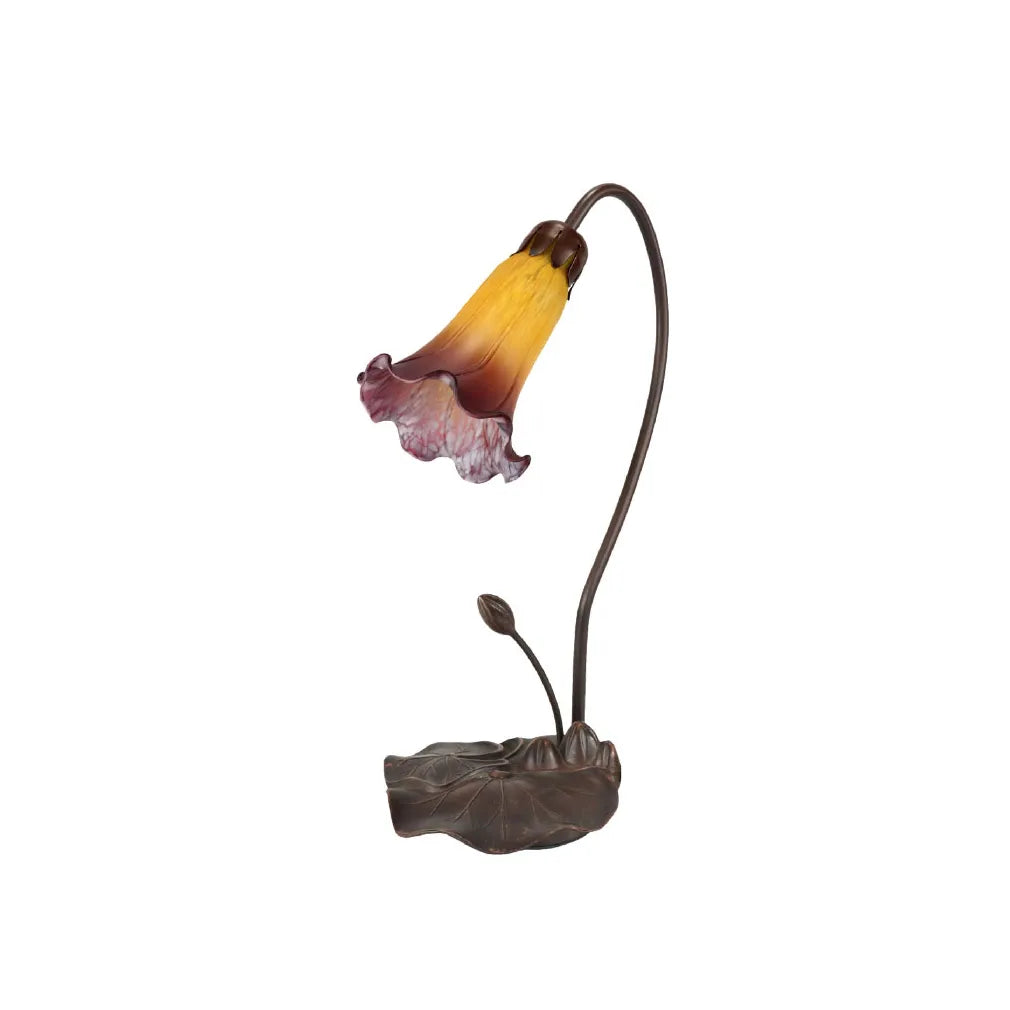 Single Lily Lamp Orange Wine