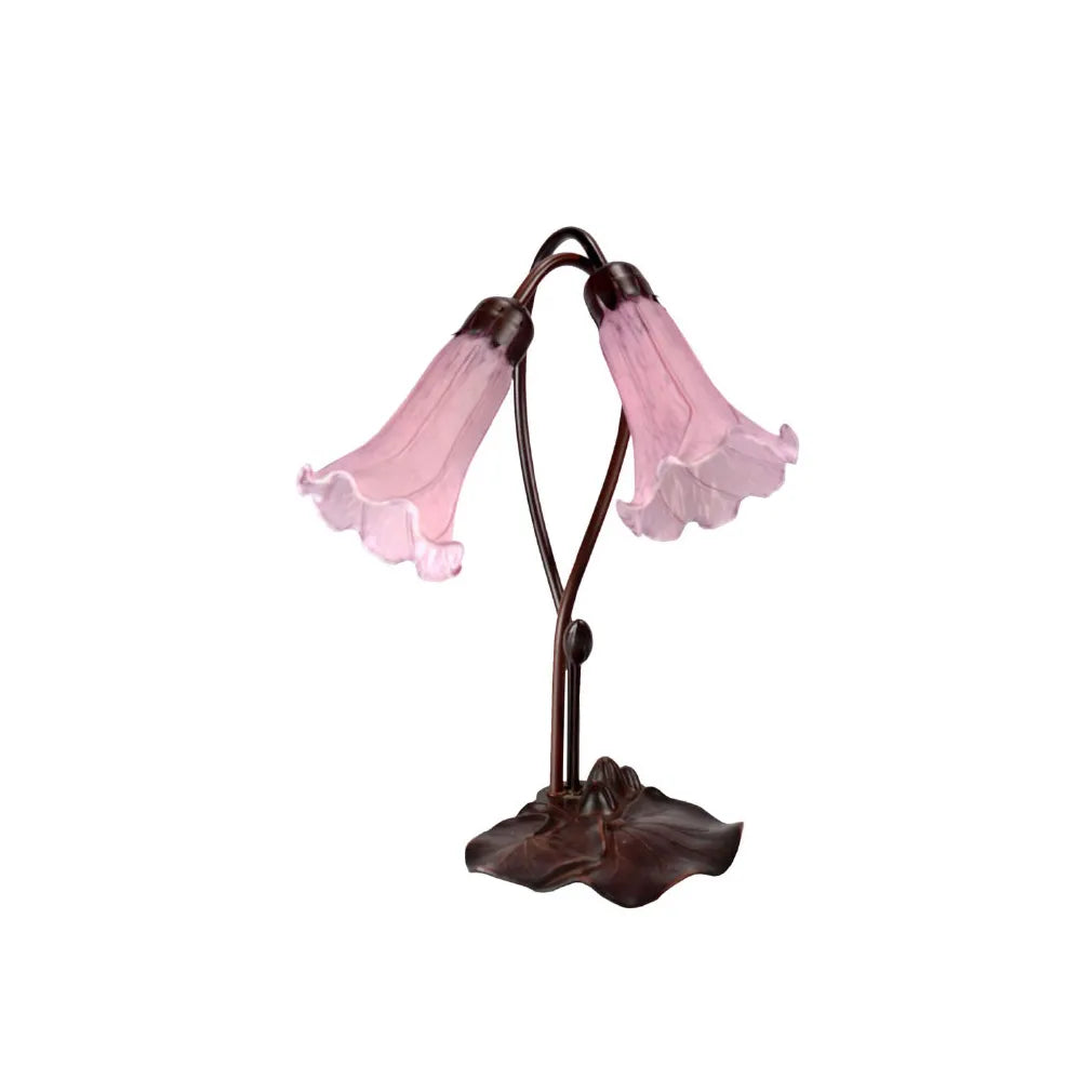 Twin Lily Lamp Purple