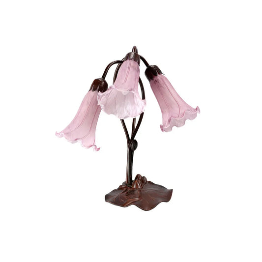 Triple Lily Lamp Purple