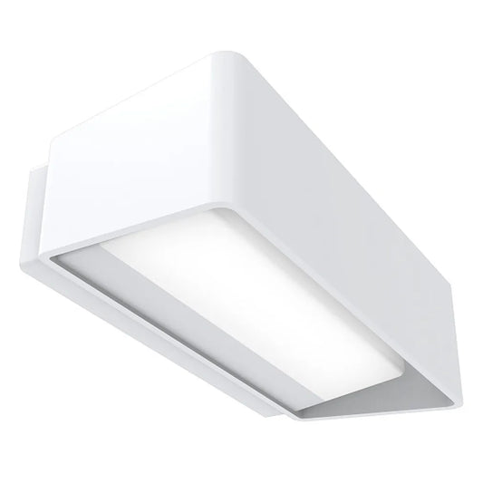 TOPA: LED Exterior Surface Mounted Rectangular Up/Down Wall Lights IP65