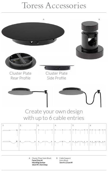 Toress Cylinder Pendant 30cm