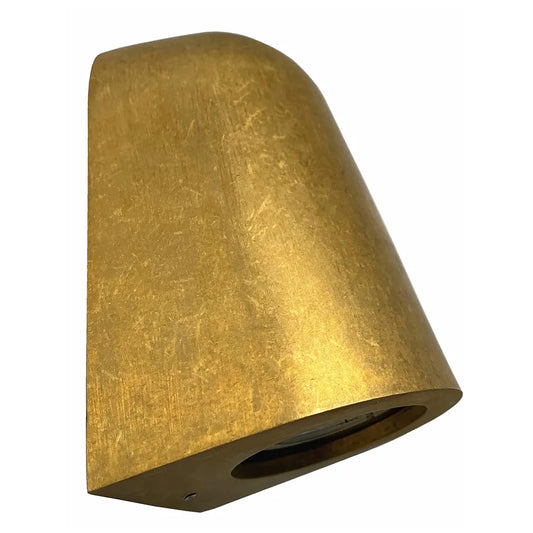 TORQUE: Exterior GU10/MR16 Antique Brass Surface Mounted Cone Wall Lights IP65
