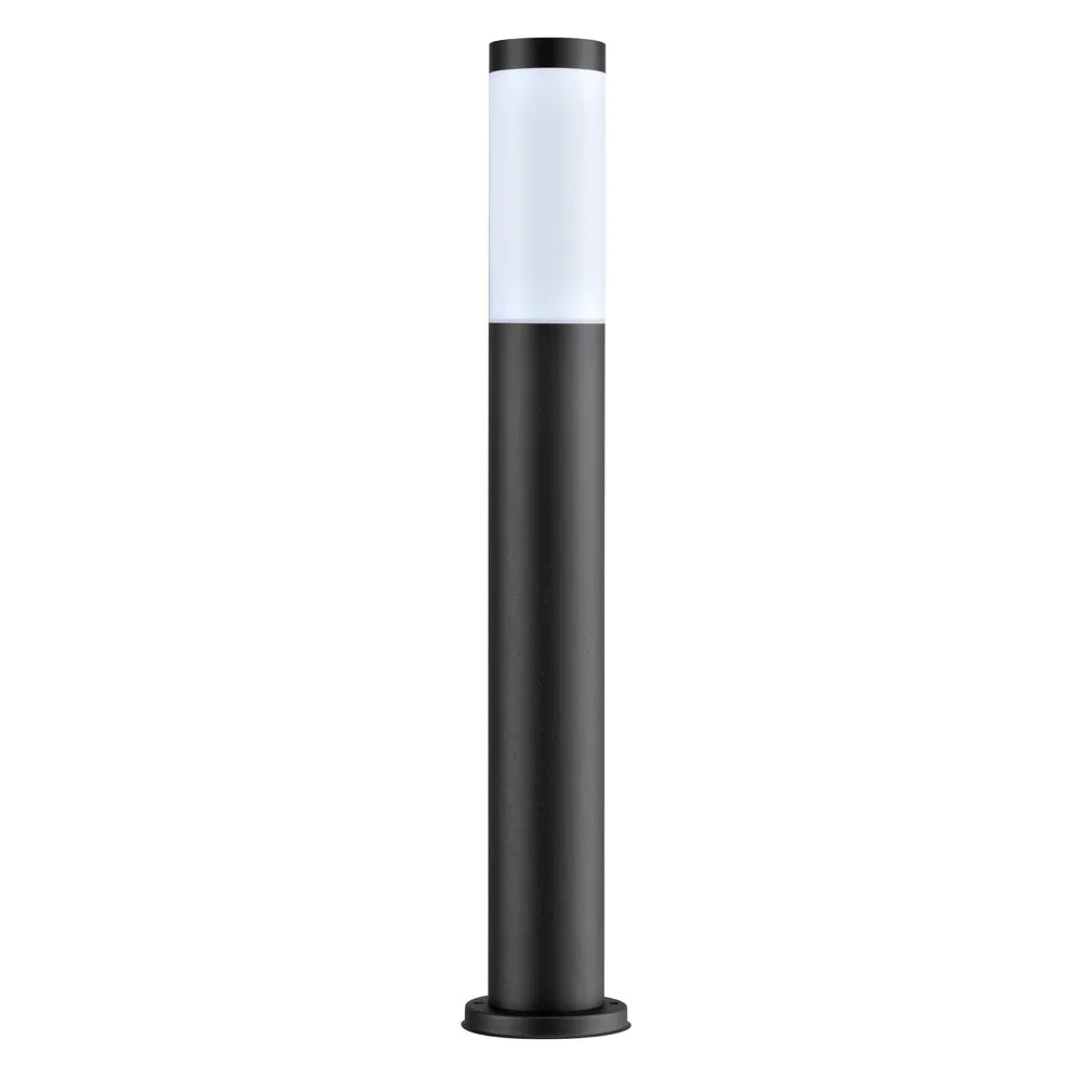 TORRE: E27 Surface Mounted Black Bollard Lights IP44