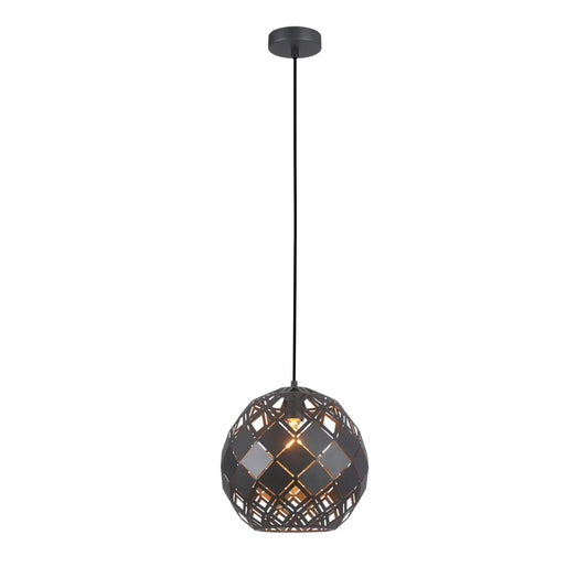 TUILE: Interior Large Embossed Tiled Iron Wine Glass Shape Pendant Lights