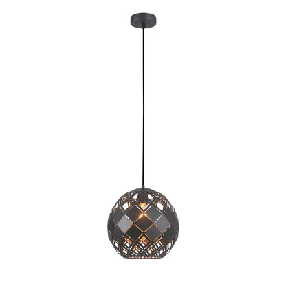 TUILE: Interior Large Embossed Tiled Iron Wine Glass Shape Pendant Lights