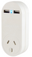 Twin Outlet Rapid Charge 3.1 Amp Usb Charger With Surge Protected Mains Outlet