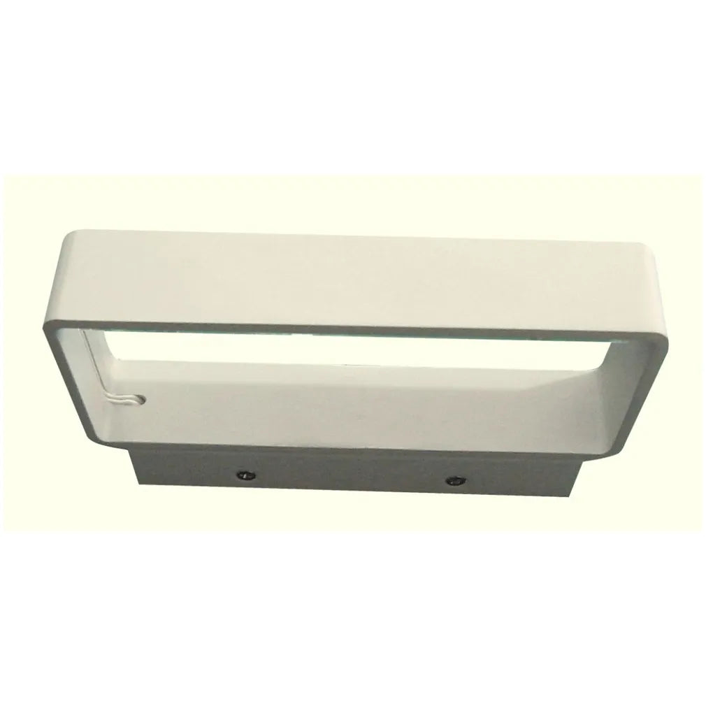 VENICE: LED Interior Matte White Rectangular Up/Down Wall Light