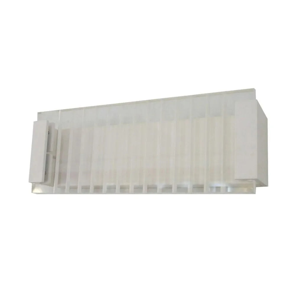 VIENNA: LED Interior Rectangular with Clear / Frost Ribbed Diffuser Wall Light