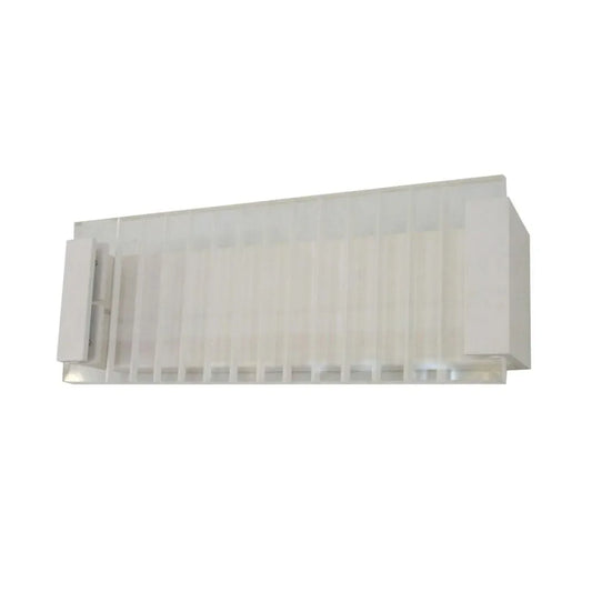 VIENNA: LED Interior Rectangular with Clear / Frost Ribbed Diffuser Wall Light
