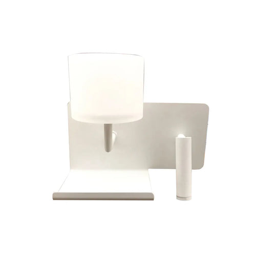 VIGO: LED 2 Switch Frosted Glass Deco Wall Light & Reading Light (with USB charger)