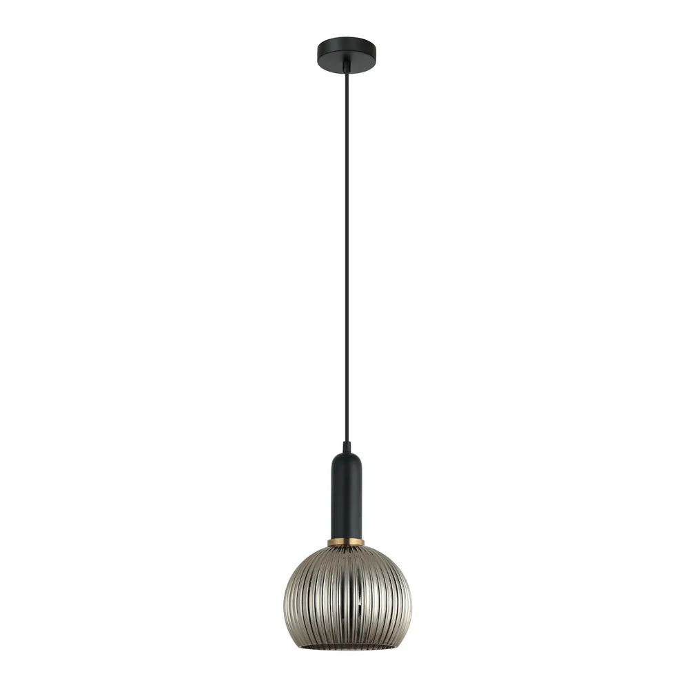 VINTAJ: Interior Wine Glass Shape Ribbed Glass Pendant Lights