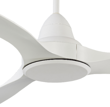 Wave 132cm DC Ceiling Fan with LED Light  -White