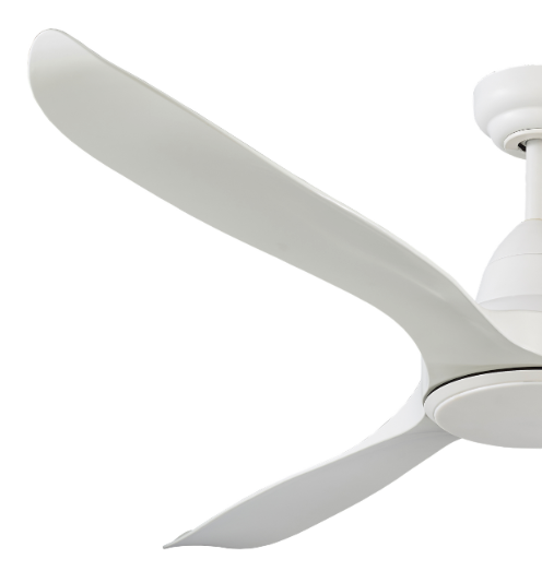 Wave 152cm DC Ceiling Fan with LED Light  -White