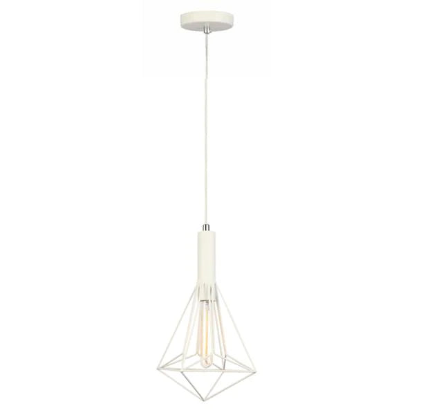 Whiteband Diamond Iron Cage Pendant