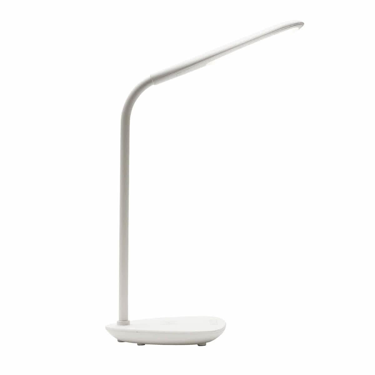 Timothy White 6w LED Colour Changing Touch Dimmable Task Lamp With Wireless Charging