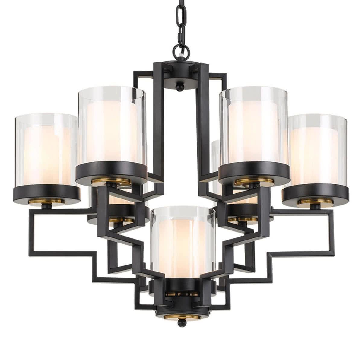 Alvarez 7 Light Antique Black Pendant