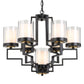 Alvarez 7 Light Antique Black Pendant