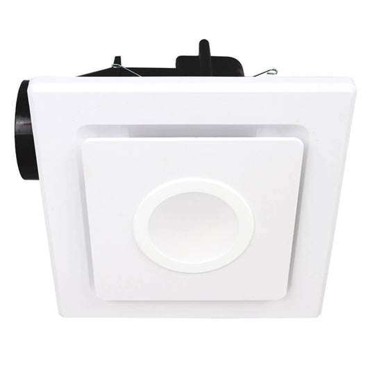 Emeline-Ii Small Square Exhaust Fan With 10w LED Light