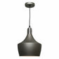 Bevo Charcoal Metal Angled Bell Pendant Light