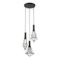 Blackband Triple Cluster Iron Cage Pendant Light