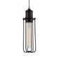 Blackband Cylindrical Iron Cage Pendant Light