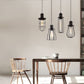 Blackband Cylindrical Iron Cage Pendant Light