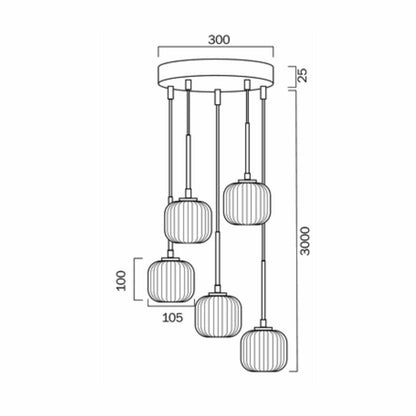 Bobo 5 Pendant Light