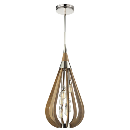 BONITO Taupe Wood Tear Drop Pendant Lights