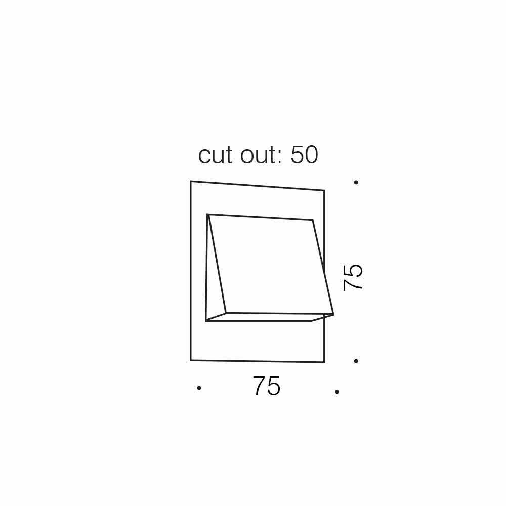 Brea 3w LED Fixed Down Indoor Wall Light
