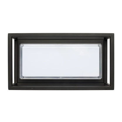Bolton Black Rectangle LED Outdoor Wall Light